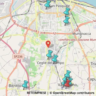 Mappa Viale Gennaro Trisorio-Liuzzi, 70124 Bari BA, Italia (3.37091)