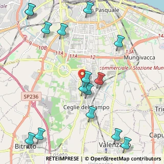 Mappa Viale Gennaro Trisorio-Liuzzi, 70124 Bari BA, Italia (2.96533)