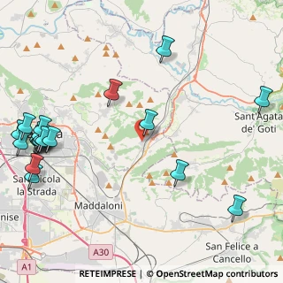 Mappa Via San Francesco, 81020 Valle di Maddaloni CE, Italia (6.4635)