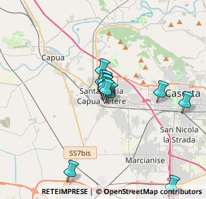 Mappa Via Gaetano Cappabianca, 81055 Santa Maria Capua Vetere CE, Italia (2.655)