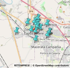 Mappa Via Gaetano Cappabianca, 81055 Santa Maria Capua Vetere CE, Italia (1.17294)