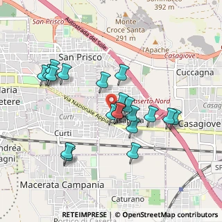 Mappa Via Maggiore Francesco Peccerillo, 81020 Casapulla CE, Italia (0.9)