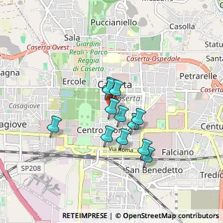 Mappa Via Bernardo Tanucci, 81100 Caserta CE, Italia (0.67083)