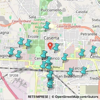 Mappa Via Bernardo Tanucci, 81100 Caserta CE, Italia (1.269)