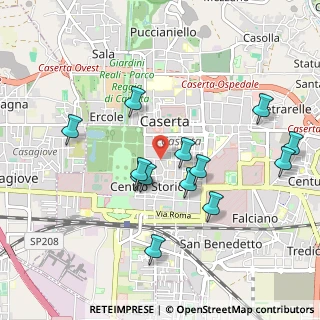 Mappa Via Bernardo Tanucci, 81100 Caserta CE, Italia (1.01077)