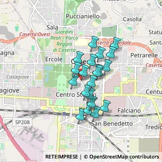 Mappa Via Bernardo Tanucci, 81100 Caserta CE, Italia (0.6915)