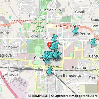 Mappa Via Bernardo Tanucci, 81100 Caserta CE, Italia (0.71929)