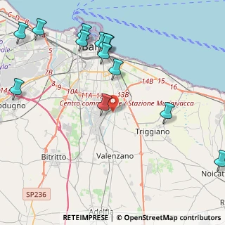 Mappa Strada Giardinelli, 70125 Bari BA, Italia (5.70077)