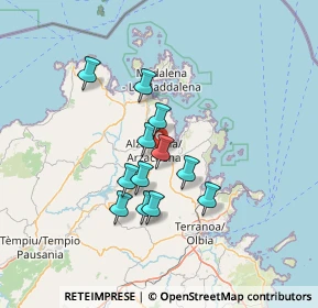 Mappa Via Filigheddu, 07021 Arzachena SS, Italia (11.505)