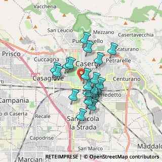 Mappa Via Ferrante Franco, 81100 Caserta CE, Italia (1.355)