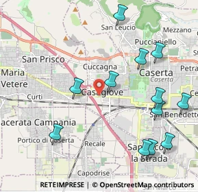 Mappa Via Strada, 81022 Casagiove CE, Italia (2.56667)