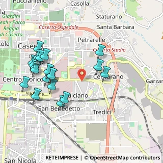 Mappa Parco Ippi, 81100 Caserta CE, Italia (1.1425)