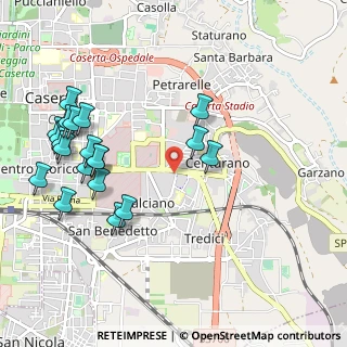 Mappa Viale delle Querce, 81100 Caserta CE, Italia (1.2555)