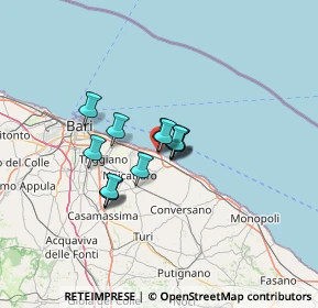 Mappa Strada Complanare Ovest, 70042 Mola di Bari BA, Italia (8.53231)