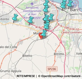 Mappa Via Michelino Antonucci, 70026 Modugno BA, Italia (4.59308)