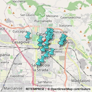 Mappa Piazza Aldo Moro, 81100 Caserta CE, Italia (1.1125)