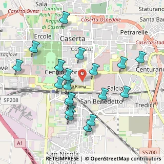 Mappa Piazza Aldo Moro, 81100 Caserta CE, Italia (1.053)
