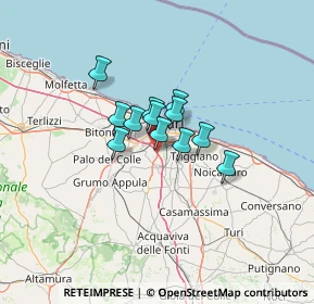 Mappa Via degli Abeti, 70026 Modugno BA, Italia (7.895)