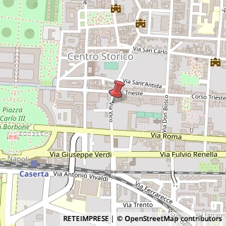 Mappa Via Giambattista Vico, 21, 81100 Caserta, Caserta (Campania)