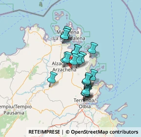 Mappa SP 13, 07021 Arzachena SS, Italia (9.806)