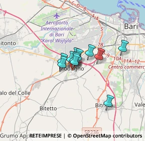 Mappa Via Gaeta, 70026 Modugno BA, Italia (1.87083)