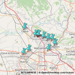 Mappa Via Enrico Fermi, 81020 Casapulla CE, Italia (5.62455)