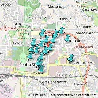 Mappa Piazza Pitesti, 81100 Caserta CE, Italia (0.7415)