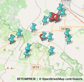 Mappa Contrada Pedale, 70033 Corato BA, Italia (4.195)