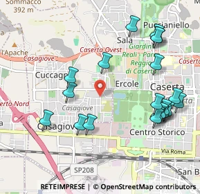Mappa Via Lazio, 81022 Casagiove CE, Italia (1.2295)