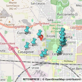 Mappa Via Lazio, 81022 Casagiove CE, Italia (1.054)