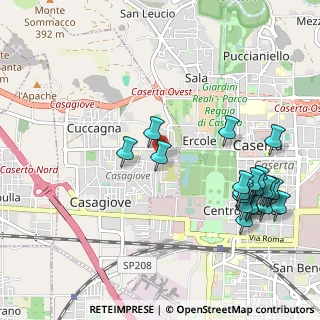 Mappa Via Lazio, 81022 Casagiove CE, Italia (1.318)