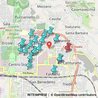 Mappa Via Capitano Luigi Laviano, 81100 Caserta CE, Italia (0.8895)