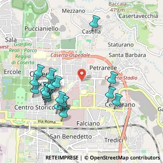 Mappa Via Capitano Luigi Laviano, 81100 Caserta CE, Italia (1.132)