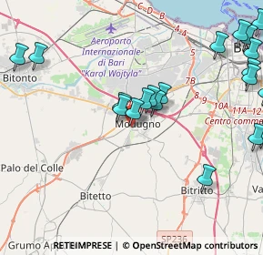 Mappa Via Udine, 70026 Modugno BA, Italia (5.5135)