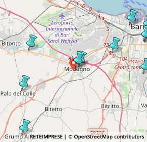 Mappa Via N. Sauro, 70026 Modugno BA, Italia (6.6275)
