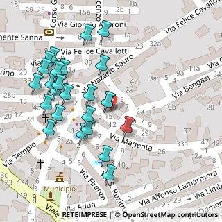 Mappa Via Magenta, 07021 Arzachena SS, Italia (0.07)