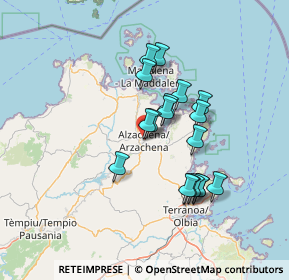 Mappa Via Magenta, 07021 Arzachena SS, Italia (12.35444)