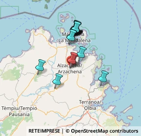 Mappa Via Gioacchino Rossini, 07021 Arzachena SS, Italia (12.03188)