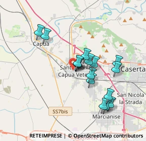 Mappa Via Pietro Morelli, 81055 Santa Maria Capua Vetere CE, Italia (3.38188)