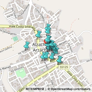 Mappa Via Santa Maria, 07021 Arzachena SS, Italia (0.14)