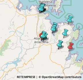 Mappa Piazza Risorgimento, 07021 Arzachena SS, Italia (7.7445)