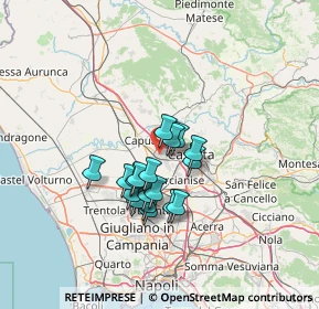 Mappa 81055 Santa Maria Capua Vetere CE, Italia (10.61667)