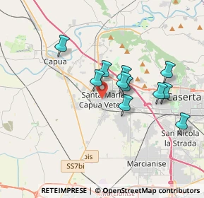 Mappa 81055 Santa Maria Capua Vetere CE, Italia (3.24182)