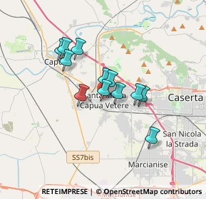 Mappa 81055 Santa Maria Capua Vetere CE, Italia (2.74917)