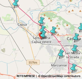 Mappa 81055 Santa Maria Capua Vetere CE, Italia (5.88417)