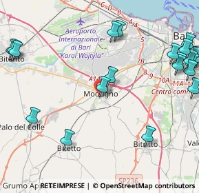 Mappa Via Redipuglia, 70026 Modugno BA, Italia (6.272)