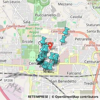 Mappa Via Luigi Settembrini, 81100 Caserta CE, Italia (0.736)