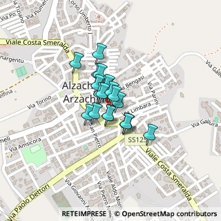 Mappa Via XX Settembre, 07021 Arzachena SS, Italia (0.1235)