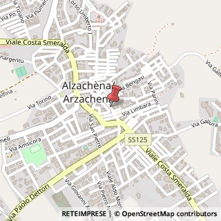 Mappa Via San Ruzittu, 30A, 07021 Arzachena, Sassari (Sardegna)