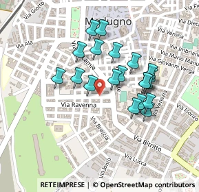 Mappa Via Hermada, 70026 Modugno BA, Italia (0.205)